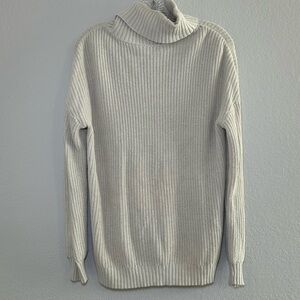 Belle by Kim‎ Gravel Cream Turtleneck Sweater Women’s XS minimal neutral